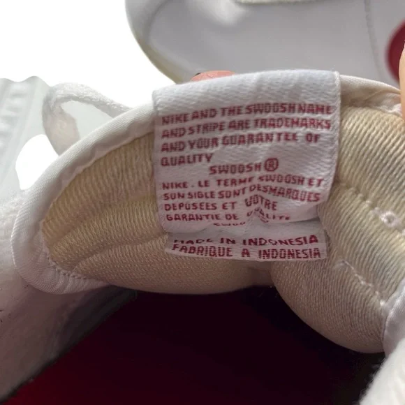 Nike Cortez leather sneakers white red blue swoosh size 10 - Picture 11 of 13